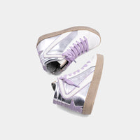 SHUSHOP ROONEY MINI LILAC SNAKE SNEAKER