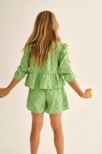 Ruby Shorts Green Swiss