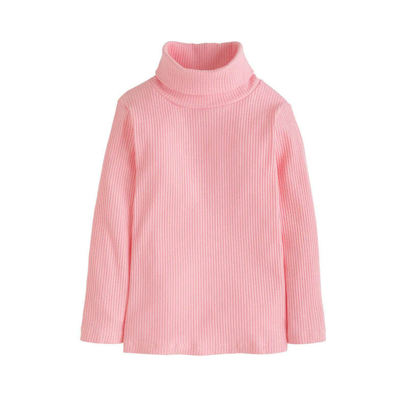 BISBY RIBBED TURTLENECK BUBBLEGUM