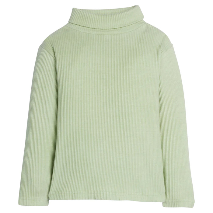 BISBY RIBBED TURTLENECK PISTACHIO ICE CREAM