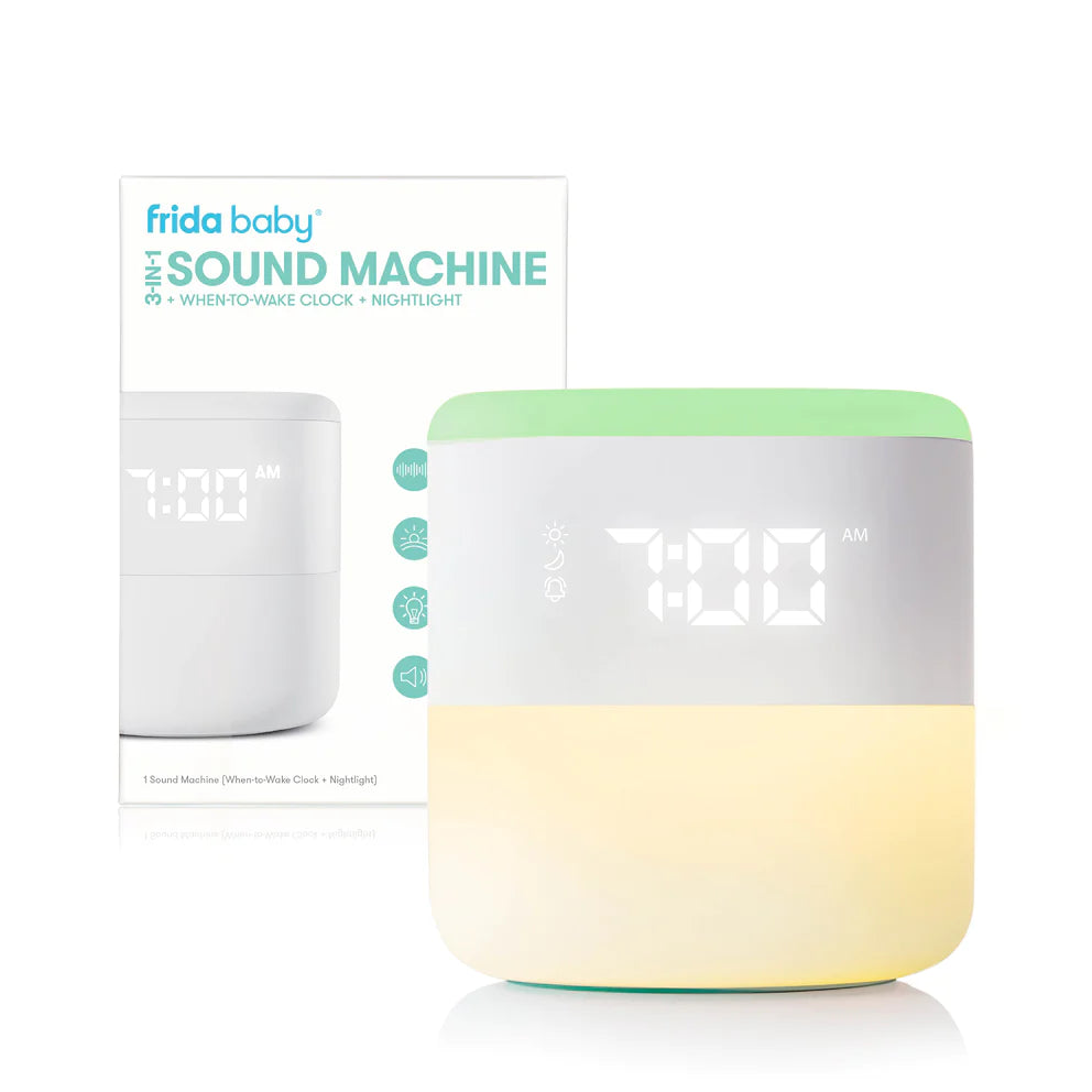 FRIDABABY 3 IN 1 SOUND MACHINE + WHEN TO WAKE CLOCK + NIGHTLIGHT