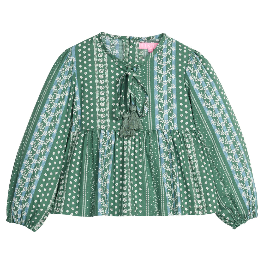 BISBY RIVIERA TOP FAIRFIELD FOREST STRIPE