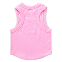 ROSE CROPPED RIBBED RACERBACK TANK TOP