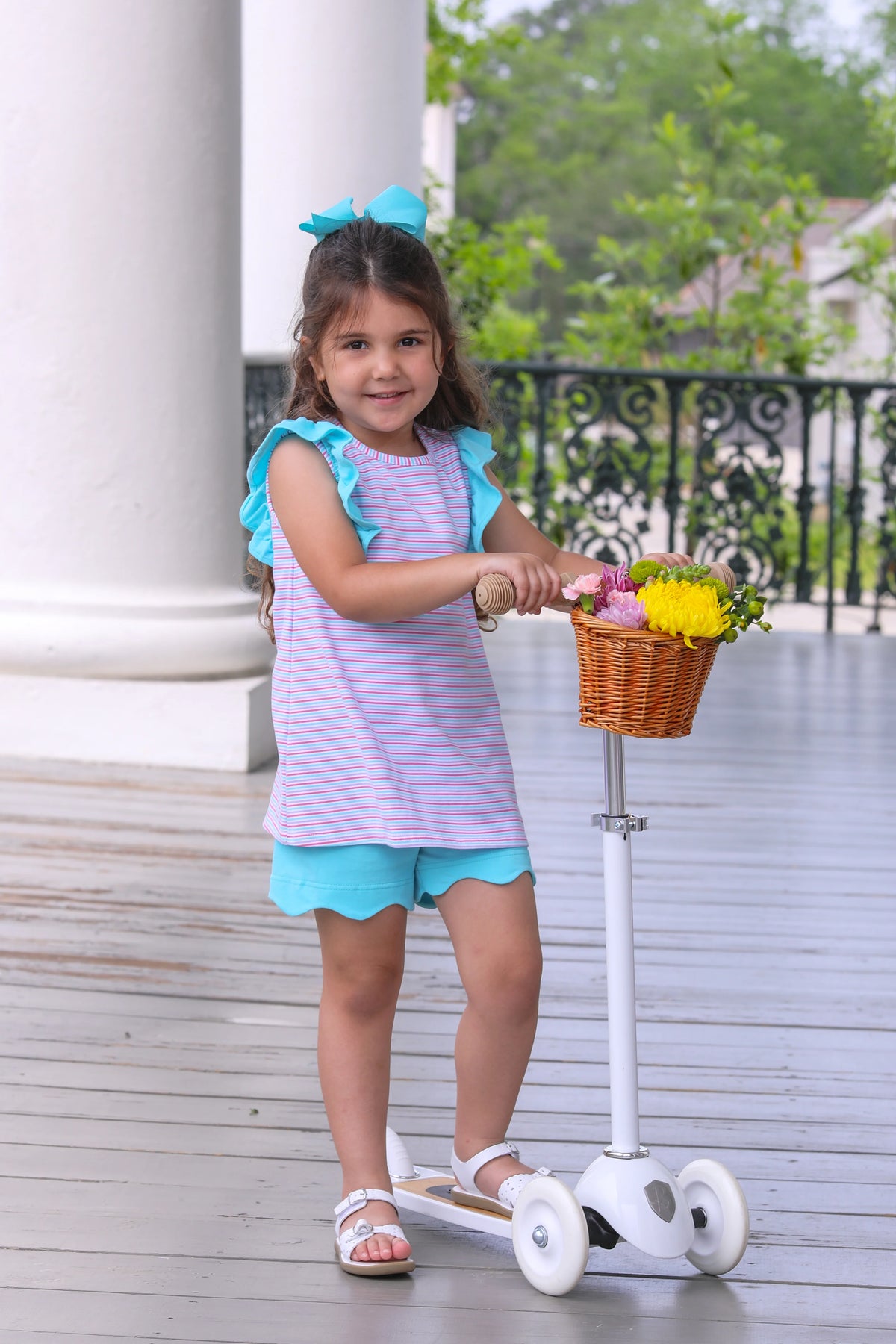 RUBY SHORT SET MULTI STRIPE