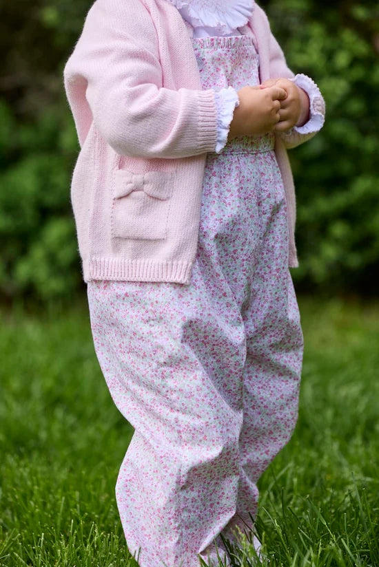 Little English Bow Pocket Cardigan Light Pink