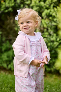 Little English Bow Pocket Cardigan Light Pink