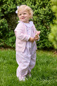 Little English Bow Pocket Cardigan Light Pink