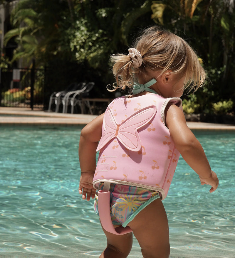 SUNNY LIFE KIDS SWIM VEST 3-6 YEAR CHERRY