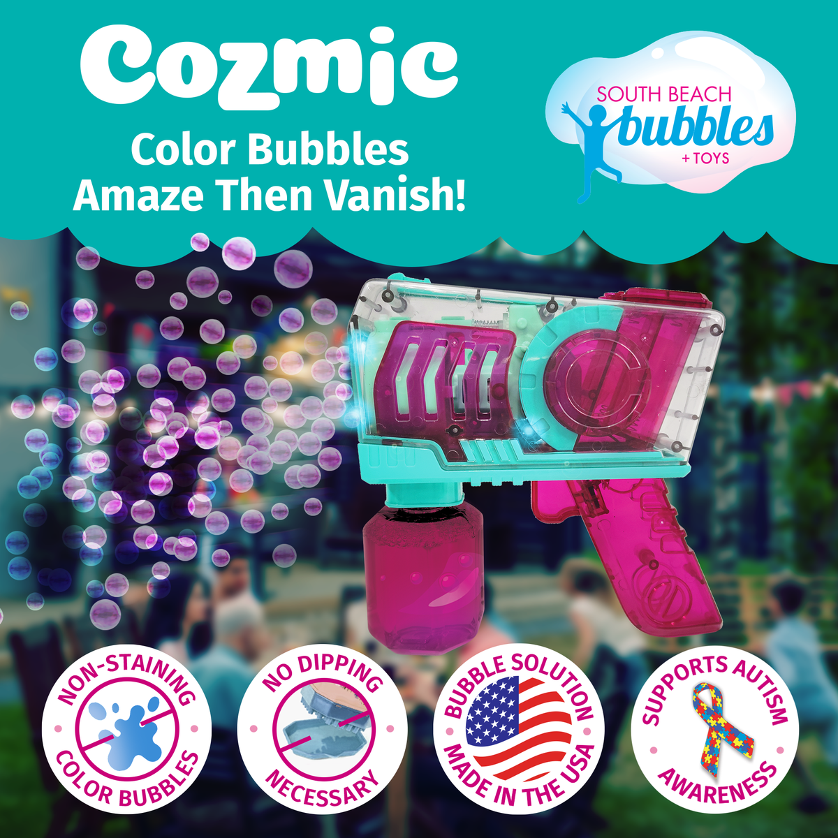 POPPINCOLORZ COZMIC BUBBLE BLASTER
