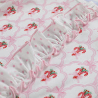 SWOON BABY SCALLOPED CANDY CANE BUTTERKNIT LAYETTE