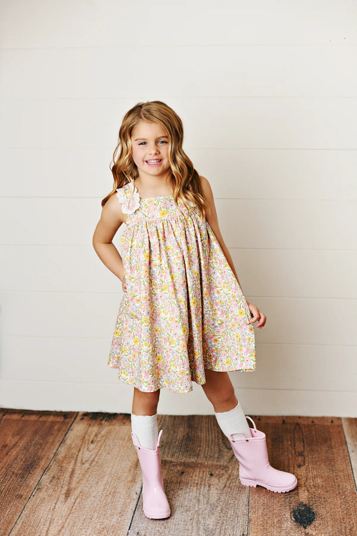 SWOON BABY EYELET TRIM DRESS