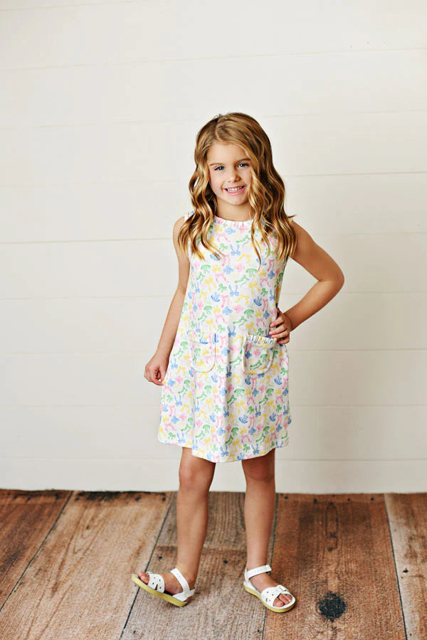 SWOON BABY BOW-TIFUL POCKET DRESS