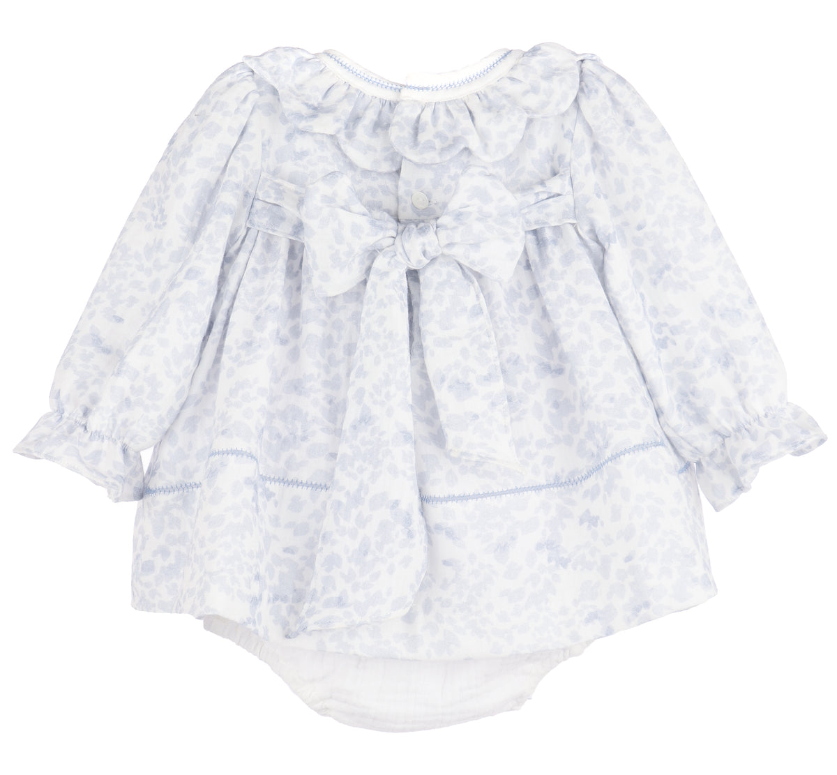 SOPHIE & LUCAS FROSTY FLORAL SCALLOP RUFFLE FLOAT