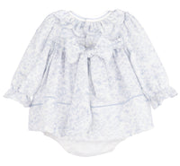 SOPHIE & LUCAS FROSTY FLORAL SCALLOP RUFFLE FLOAT