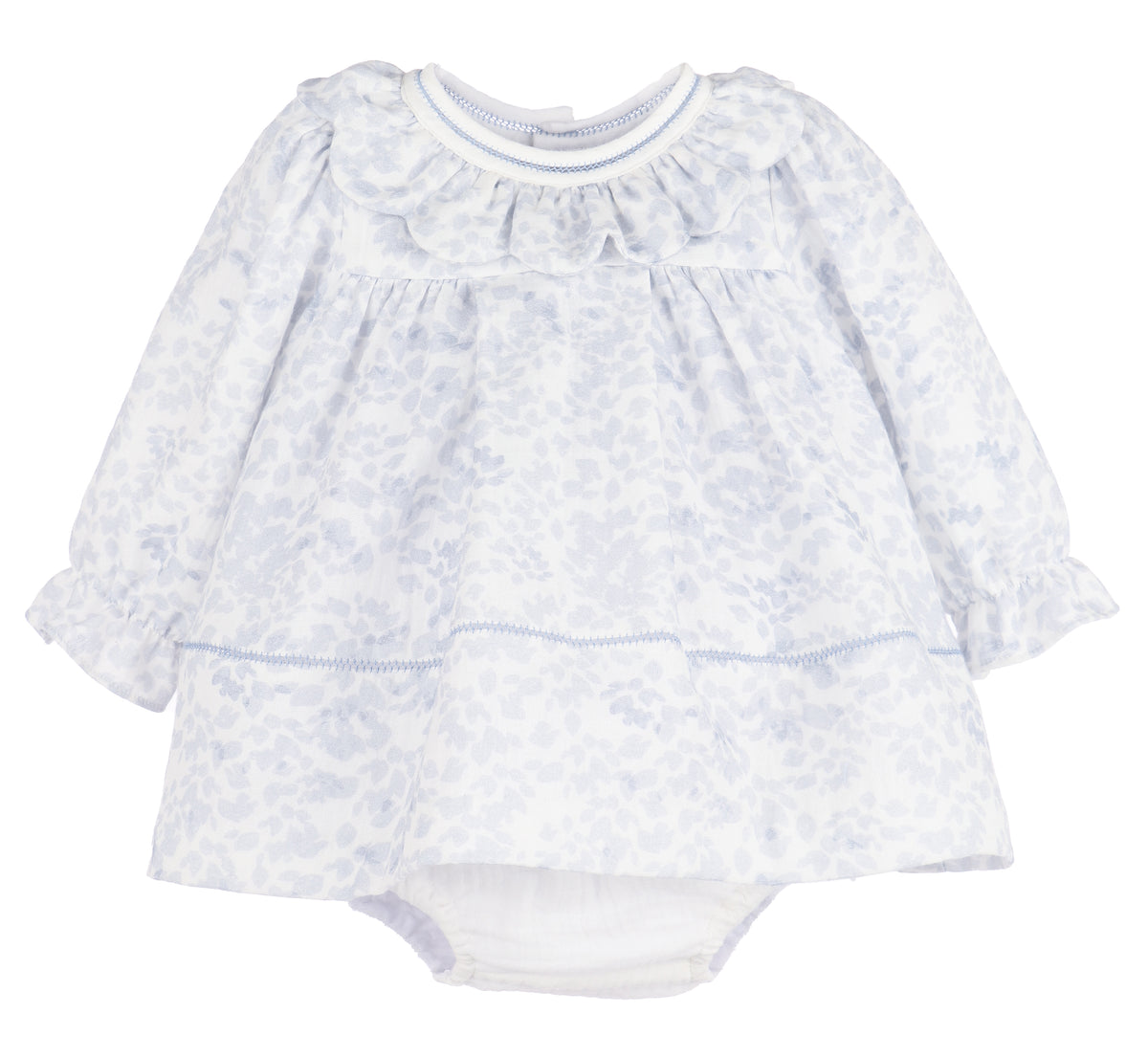 SOPHIE & LUCAS FROSTY FLORAL SCALLOP RUFFLE FLOAT