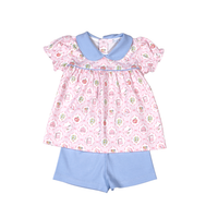 School time Prima Scallop Collar Top Set