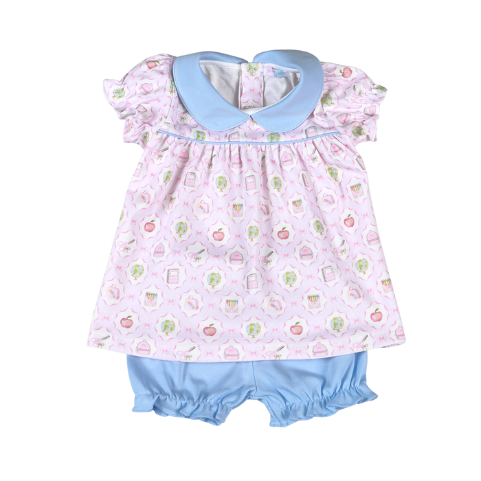 School time Prima Scallop Collar Bloomer Set