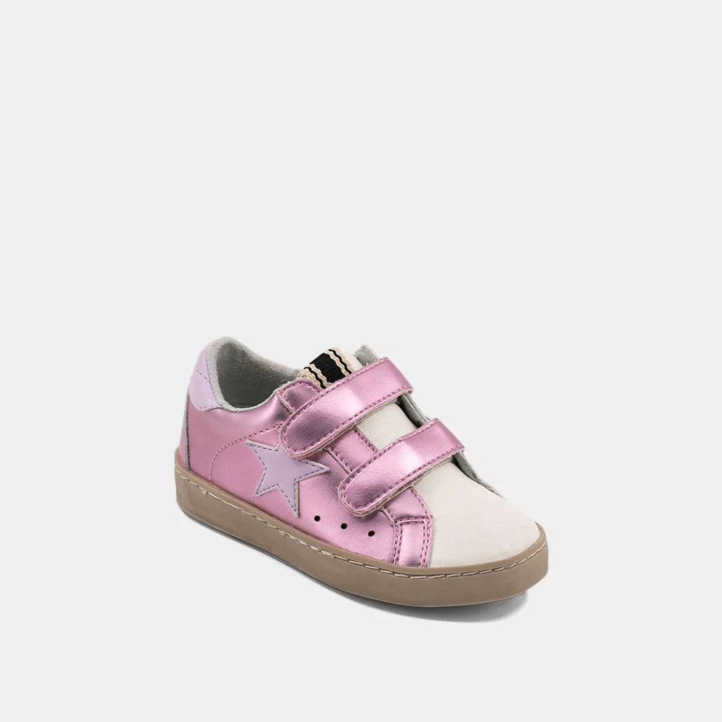 SHUSHOP SUNNY MINI METALLIC LIGHT PINK SNEAKER