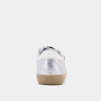 SHUSHOP SUNNY TODDLERS SILVER DISTRESSED SNEAKER