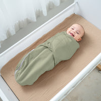 COMFY CUBS EASY SWADDLE WITH ZIPPER STONE/SAGE/AZUL