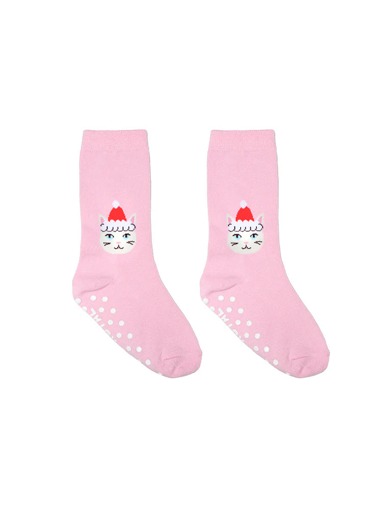 LIVING ROYAL SANTA KITTY 3D SOCKS