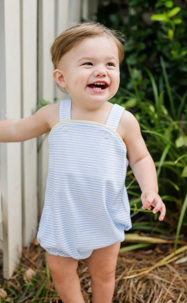 BLAKE BUBBLE BLUE & WHITE STRIPE