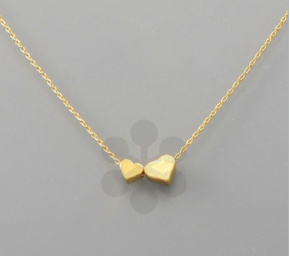 HEART GOLD DIPPED NECKLACE