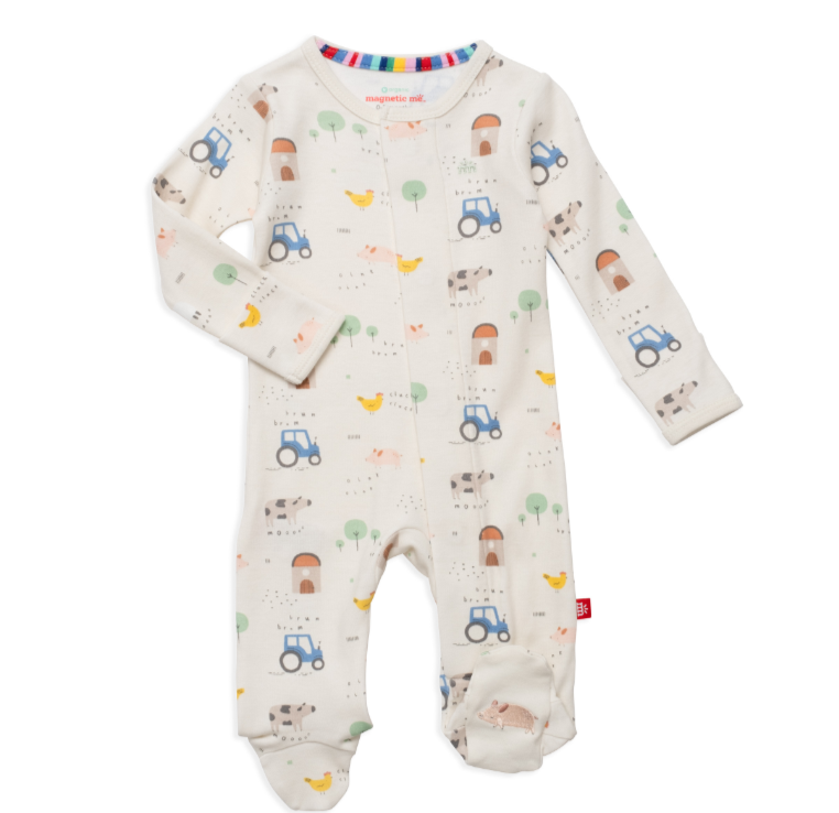 MAGNETIC ME PASTURE BEDTIME ORGANIC MAGNETIC FOOTIE