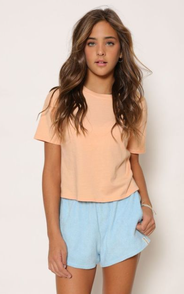 KAVEAH COTTON JERSEY TEE APRICOT