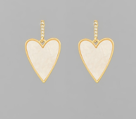 HEART DROP EARRINGS