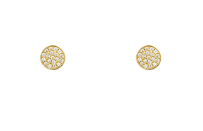 CZ ROUND STUD EARRINGS