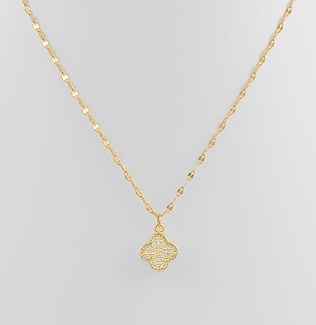 SPAVE CLOVER PENDANT NECKLACE