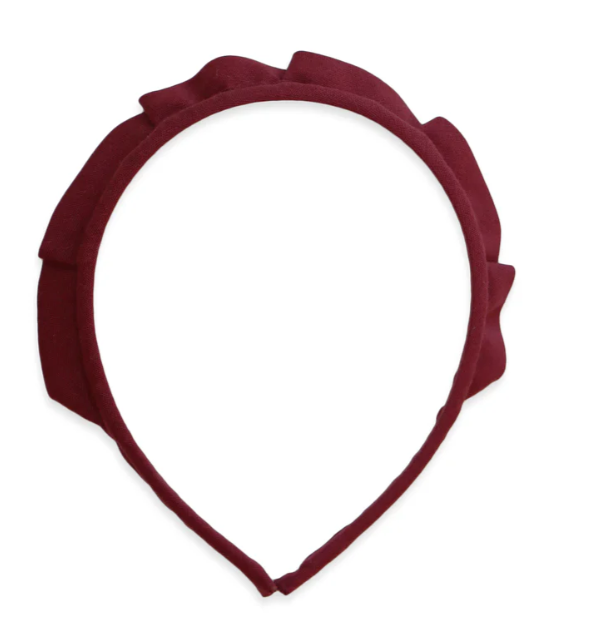 SOLID CROWN HEADBAND - BURGUNDY