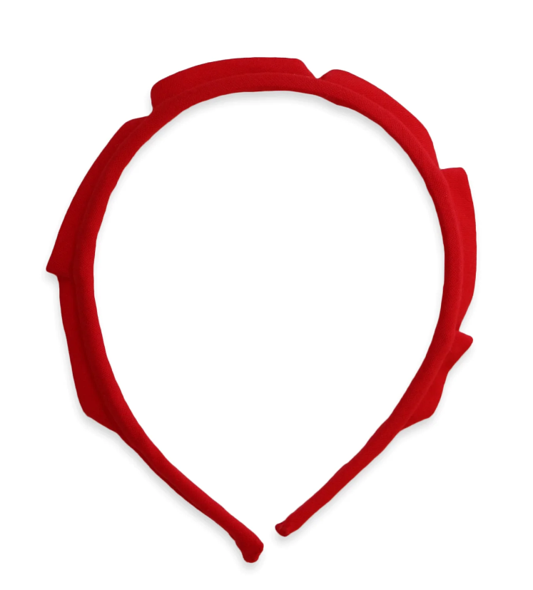 SOLID CROWN HEADBAND - RED