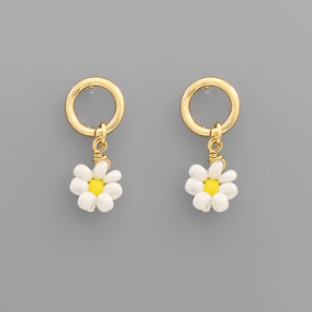 EARRING BEADED FLOWER