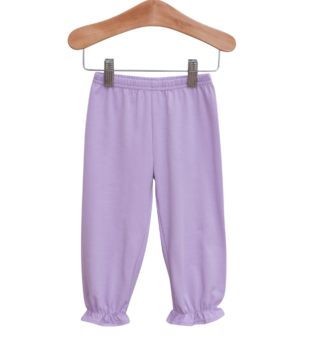 TROTTER STREET RUFFLE BLOOMER PANTS LAVENDER