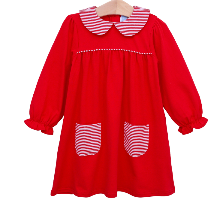 TROTTER STREET ABIGAIL DRESS RED