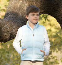 THE YELLOW LAMB DELTA VALLEY VEST POWDER BLUE