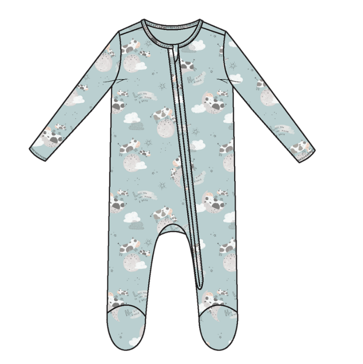 ANGEL DEAR I LOVE YOU TO THE MOON 2-WAY ZIPPER FOOTIE