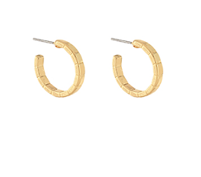 PATTERNED METAL OPEN HOOPS