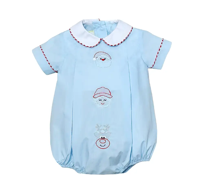 ZUCCINI KIDS CLAUS FAMILY ELLOT BUBBLE LIGHT BLUE BROADCLOTH