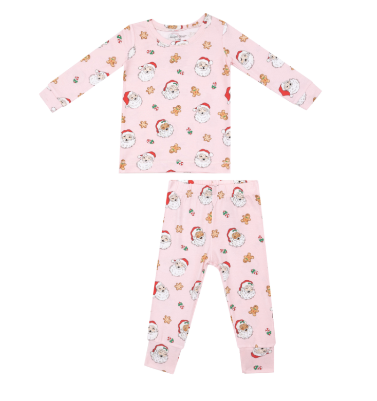 ANGEL DEAR SANTAS PINK L/S LOUNGEWEAR SET