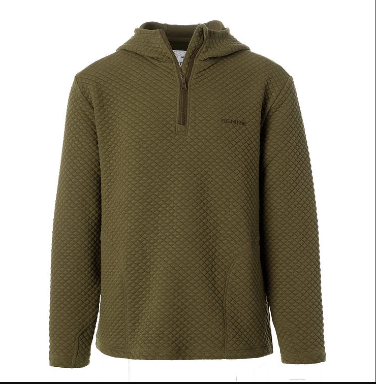 FIELDSTONE YOUTH QUILTED HOODIE GREEN