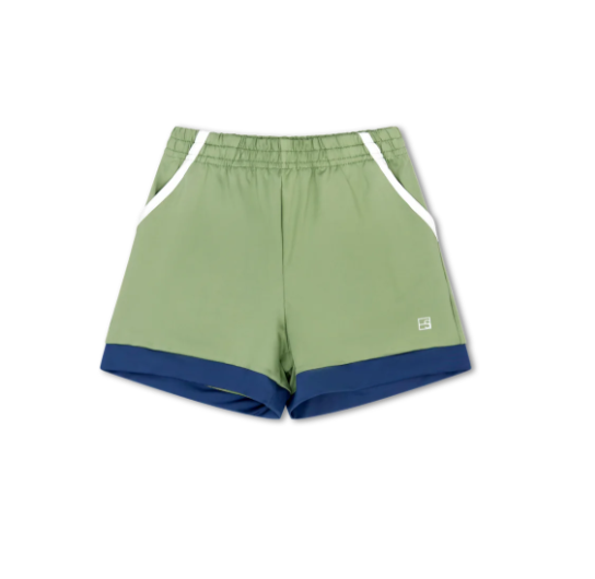 SET ATHLEISURE GRAHAM SHORT PISTACHIO GREEN BATON ROUGE BLUE