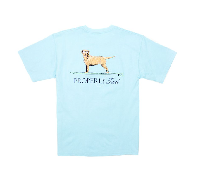 PROPERLY TIED LD BOYS WAVERIDER SS POWDER BLUE