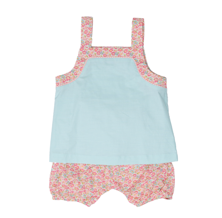 THE OAKS HEIDI PINK FLORAL BLOOMER SET