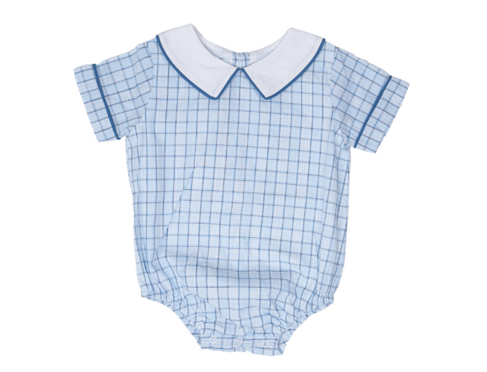 THE OAKS JAMES BLUE/NAVY PLAID BUBBLE