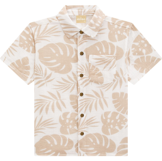 MILON PALM SHIRT IN ALMOND