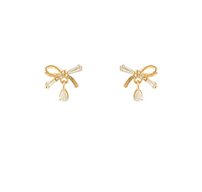 BOW DROP EARRINGS