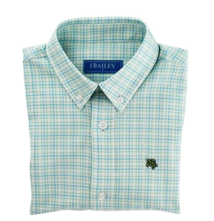 J. BAILEY PERFORMANCE BUTTON DOWN LAGOON